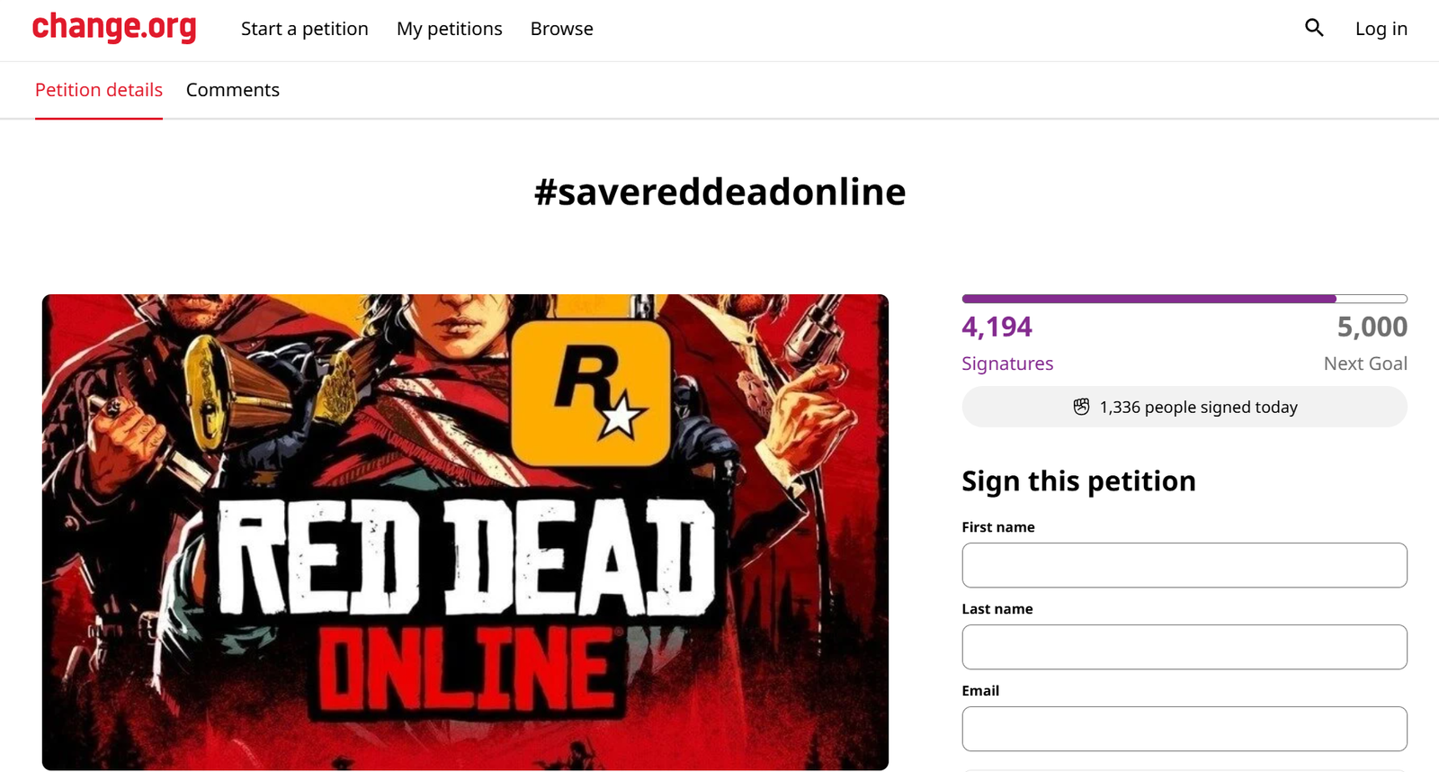 Save Red Dead Online