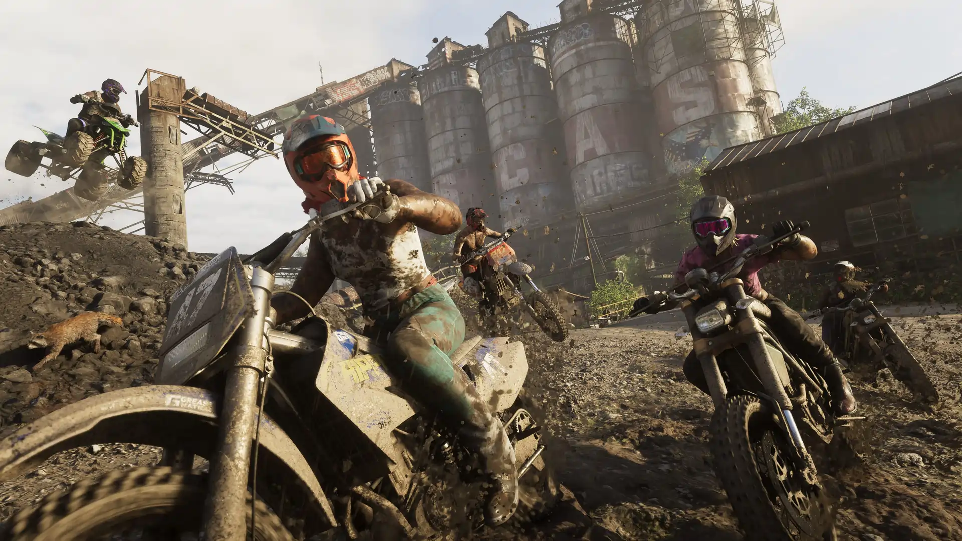 Bikers riding around at Mount Kalaga National Park, still from GTA 6 Trailer 2