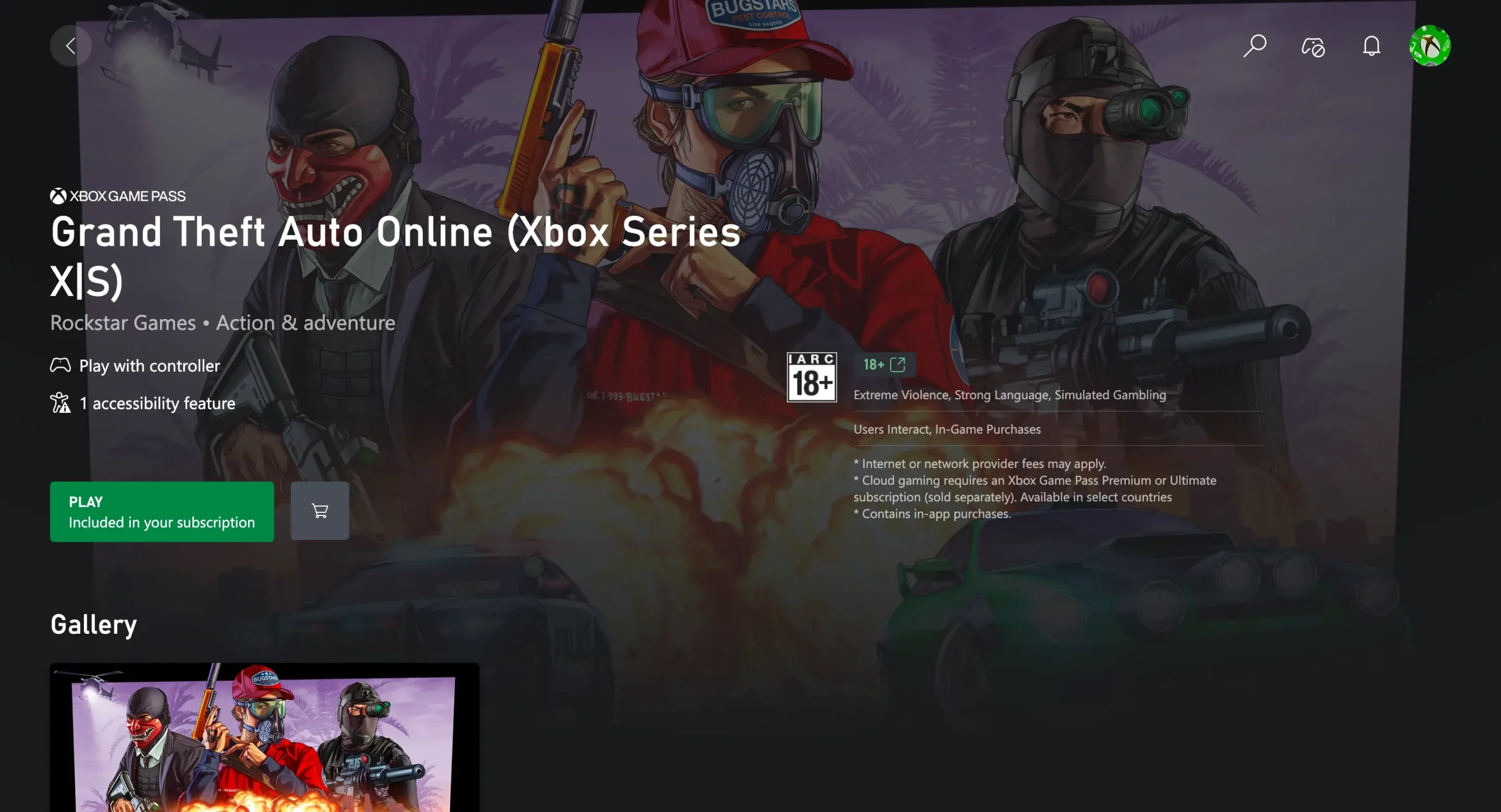 GTA 6 via Xbox Cloud Gaming